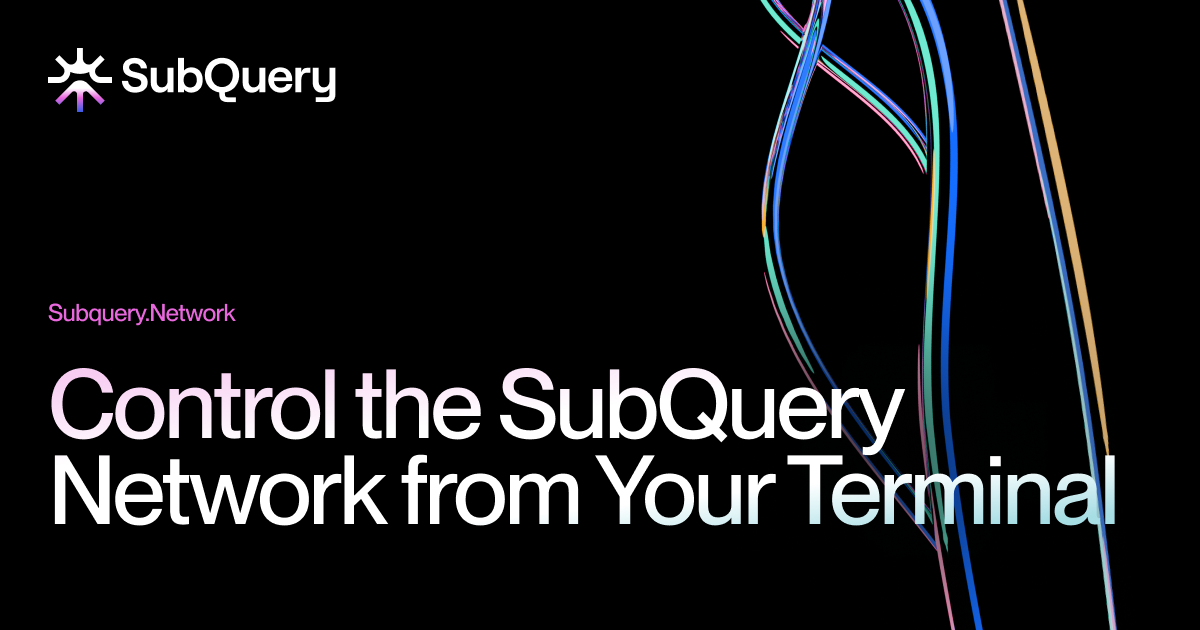 Introducing SubQuery CLI Support for the SubQuery Network