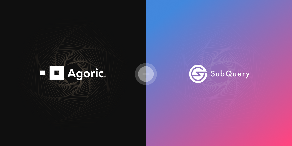 SubQuery now supports builders on Agoric with Fast Data Indexing