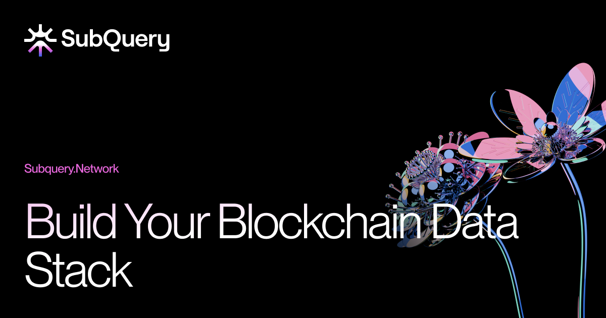 Let SubQuery Build Your Blockchain Data Indexing Solution