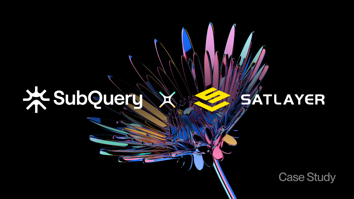 Header image for case study article of how Satlayer uses SubQuery in their Bitcoin rewards program.