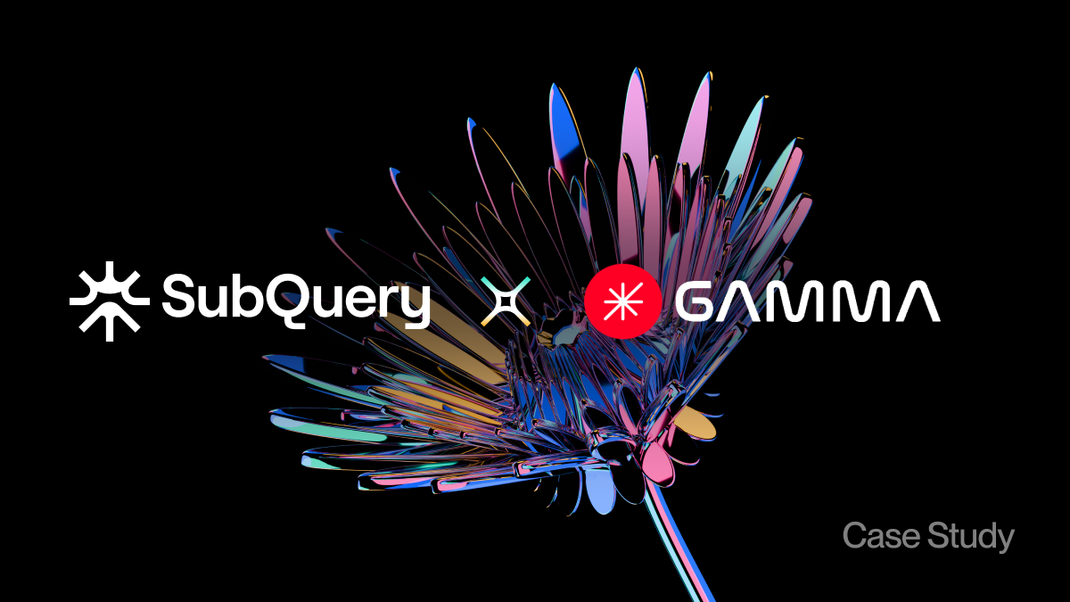 A case study article on how Gamma uses SubQuery for their onchain blockchain data indexing.